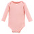 Hudson Baby Thermal Long Sleeve Bodysuits, Soft Pink Sage Rose