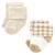 Hudson Baby Cotton Rich Newborn and Terry Socks, Teddy Bear
