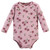 Hudson Baby Cotton Bodysuit and Pant Set, Plum Wildflower Long Sleeve