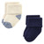 Hudson Baby Cotton Rich Newborn and Terry Socks, Navy Taupe