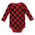 Hudson Baby Thermal Long Sleeve Bodysuits, Buffalo Plaid Leopard