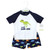 Hudson Baby Swim Rashguard Set, Rawr