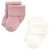 Hudson Baby Cotton Rich Newborn and Terry Socks, Blush Stripe