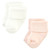 Hudson Baby Cotton Rich Newborn and Terry Socks, Blush Stripe