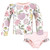 Hudson Baby Swim Rashguard Set, Vintage Blossom