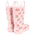 Hudson Baby Rain Boots, Pink Rainbows