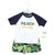 Hudson Baby Swim Rashguard Set, Navy Palm