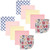 Hudson Baby Flannel Cotton Washcloths, Pink Blue Pretty Floral 10 Pack