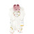 Hudson Baby Cotton Bodysuit, Pant and Shoe Set, Soft Painted Floral Long Sleeve