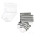 Hudson Baby Cotton Rich Newborn and Terry Socks, Gray Stripe 12 Pack