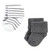 Hudson Baby Cotton Rich Newborn and Terry Socks, Gray Stripe 12 Pack
