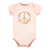Hudson Baby Cotton Bodysuits, Peace Love Flowers 5 Pack