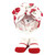 Hudson Baby Turban and Socks Set, Red Rose Leopard