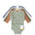 Hudson Baby Thermal Long Sleeve Bodysuits, Sage Dinosaur
