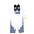 Hudson Baby Cotton Bodysuit, Pant and Shoe Set, Whaley Cute Anchor