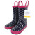 Hudson Baby Rain Boots, Navy Dots Pink