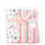Hudson Baby Cotton Flannel Burp Cloths Bundle, Hummingbird Garden