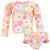 Hudson Baby Swim Rashguard Set, Peace Love Flowers