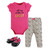 Hudson Baby Cotton Bodysuit, Pant and Shoe Set, Sassy Pants