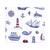 Hudson Baby Cotton Flannel Receiving Blankets Bundle, Lighthouse