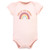 Hudson Baby Cotton Bodysuit, Pant and Shoe Set, Sunshine Rainbows Short Sleeve
