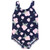 Hudson Baby Baby and Toddler Swimsuit, Navy Rose 1