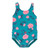 Hudson Baby Baby and Toddler Swimsuit, Teal Floral