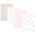 Hudson Baby Cotton Flannel Burp Cloths, Pink Honey Bunny 4 Pack