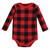 Hudson Baby Thermal Long Sleeve Bodysuits, Buffalo Plaid Moose