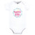 Hudson Baby Cotton Bodysuits, Happy Girl Wreath