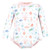 Hudson Baby Rashguard Baby and Toddler Swimsuit, Pastel Sea 1