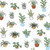 Hudson Baby Cotton Fitted Crib Sheet, Plants