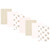 Hudson Baby Cotton Flannel Burp Cloths, Pink Taupe Bear 7 Pack