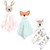 Hudson Baby Animal Face Security Blanket, Enchanted Forest 3-Pack