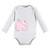 Touched By Nature Organic Cotton Long-Sleeve Bodysuits, Pink Peanut