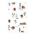 Hudson Baby Cotton Flannel Burp Cloths, Wilderness 10 Pack