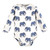 Touched By Nature Organic Cotton Long-Sleeve Bodysuits, Classic Safari Animals