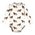 Touched By Nature Organic Cotton Long-Sleeve Bodysuits, Classic Safari Animals