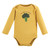 Touched By Nature Organic Cotton Long-Sleeve Bodysuits, Happy Veggies