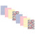 Hudson Baby Cotton Poly Flannel Burp Cloths Multipack, Pink Blue Pretty Floral 8-Pack