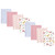 Hudson Baby Cotton Poly Flannel Burp Cloths Multipack, Soft Painted Floral 8-Pack