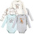Touched By Nature Organic Cotton Long-Sleeve Bodysuits, Dreamy Woodland