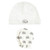 Hudson Baby Cotton Cap and Scratch Mitten Set, Going On Safari