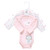 Luvable Friends Preemie Long Sleeve Bodysuits 3pk - Pink Sheep, Pink Sheep
