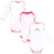 Luvable Friends Preemie Long Sleeve Bodysuits 3pk - Tiara, Tiara