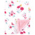 Hudson Baby Plush Blanket with Furry Binding and Back, Butterfly Floral