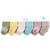 Hudson Baby Cotton Rich Newborn and Terry Socks, Girl Confetti Colors