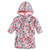 Hudson Baby Mink with Faux Fur Lining Pool and Beach Robe Cover-ups, Pink Blue Pretty Floral
