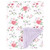 Hudson Baby Plush Blanket with Furry Binding and Back, Vintage Floral