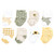 Hudson Baby Cotton Rich Newborn and Terry Socks, Sunflower